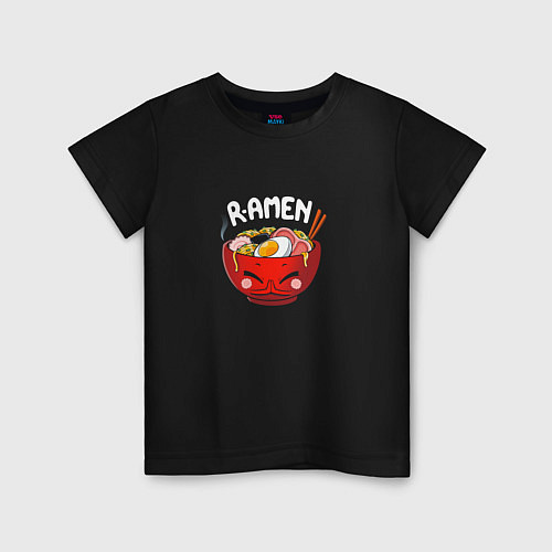 Детская футболка R-AMEN / Черный – фото 1