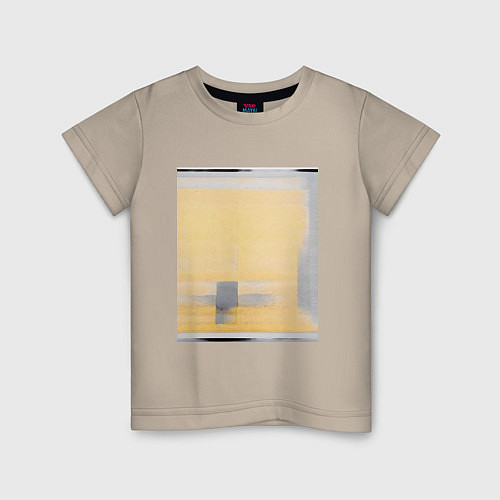 Детская футболка Бетонный Мираж / Миндальный – фото 1