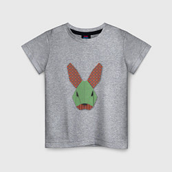 Футболка хлопковая детская Patchwork rabbit, цвет: меланж