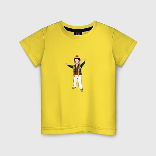 Детская футболка Новогодний Хосок / Желтый – фото 1