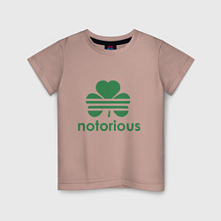 Футболка хлопковая детская Notorious - Ireland, цвет: пыльно-розовый