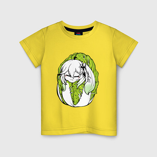 Детская футболка Капуста-Нахида / Желтый – фото 1