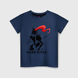 Футболка хлопковая детская Dark Souls, цвет: тёмно-синий