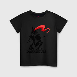 Футболка хлопковая детская Dark Souls, цвет: черный