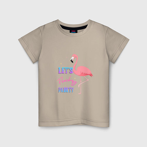 Детская футболка Давайте устроим шумную вечеринку / Миндальный – фото 1