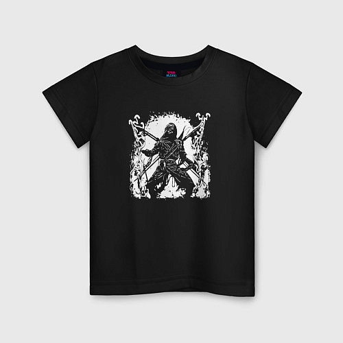 Детская футболка Ninja of darkness / Черный – фото 1