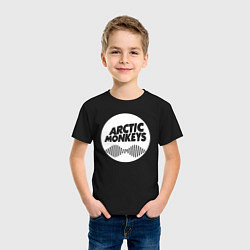 Футболка хлопковая детская Arctic Monkeys rock, цвет: черный — фото 2