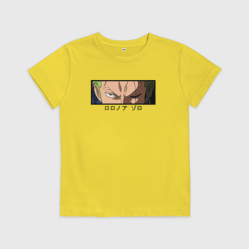 Детская футболка Зоро Ророноа / Желтый – фото 1