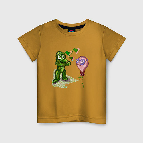 Детская футболка Запретная любовь / Горчичный – фото 1