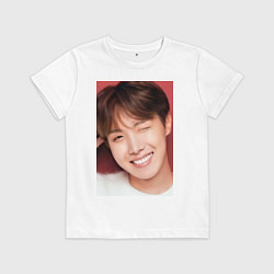 Футболка хлопковая детская Хосоки, цвет: белый