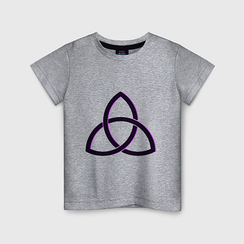 Детская футболка Трилистник / Меланж – фото 1