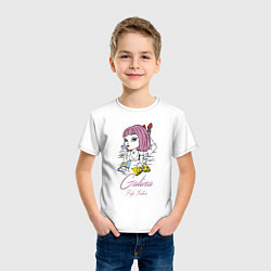 Футболка хлопковая детская Galina - pulp fiction, цвет: белый — фото 2