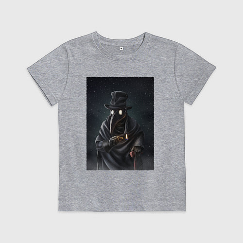 Детская футболка Чумной доктор в Средневековье / Меланж – фото 1