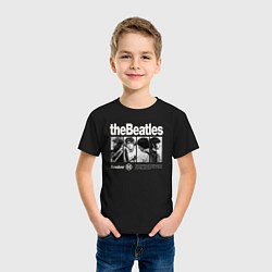 Футболка хлопковая детская The Beatles rock, цвет: черный — фото 2