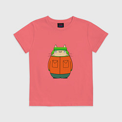 Футболка хлопковая детская Totoro Kyle, цвет: коралловый