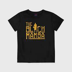 Футболка хлопковая детская The black mamba, цвет: черный