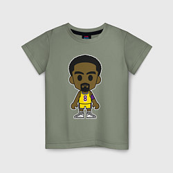 Футболка хлопковая детская Little Kobe, цвет: авокадо