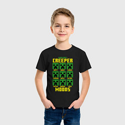 Футболка хлопковая детская Minecraft состояния, цвет: черный — фото 2