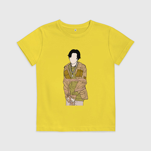 Детская футболка Юнги из BTS / Желтый – фото 1