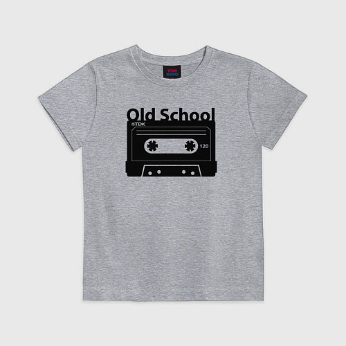 Детская футболка Old school music / Меланж – фото 1