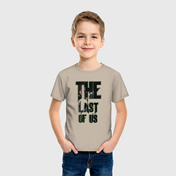 Футболка хлопковая детская The last of us text, цвет: миндальный — фото 2