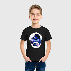 Футболка хлопковая детская Космический Миядзаки, цвет: черный — фото 2