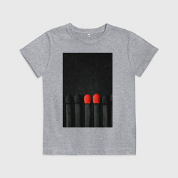 Футболка хлопковая детская There is nothing wrong with being different, цвет: меланж