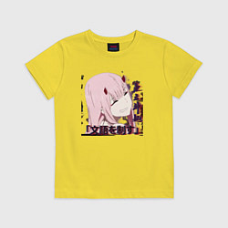 Футболка хлопковая детская Anime X Girl, цвет: желтый