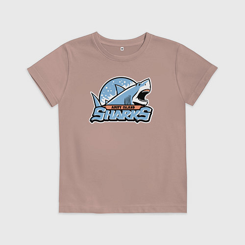 Детская футболка Остров дружбы / Пыльно-розовый – фото 1