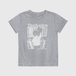 Футболка хлопковая детская Tichnics music, цвет: меланж