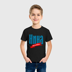 Футболка хлопковая детская Нина - ограниченный выпуск, цвет: черный — фото 2