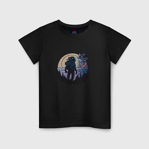 Детская футболка Space travel / Черный – фото 1