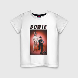 Футболка хлопковая детская David Bowie Diamond Dogs, цвет: белый