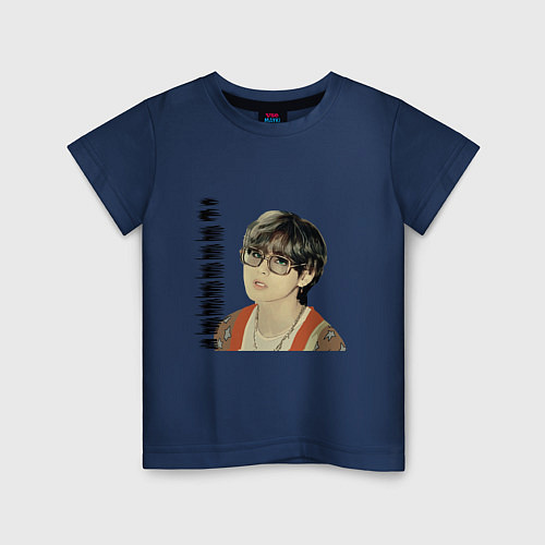Детская футболка Тэхен и Чонгук / Тёмно-синий – фото 1