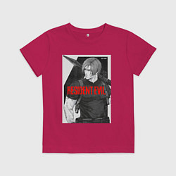 Футболка хлопковая детская Леон с базукой - Resident, цвет: маджента