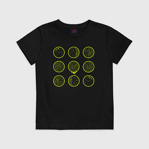 Детская футболка Лаймовый цикл / Черный – фото 1