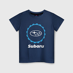 Футболка хлопковая детская Subaru в стиле Top Gear, цвет: тёмно-синий