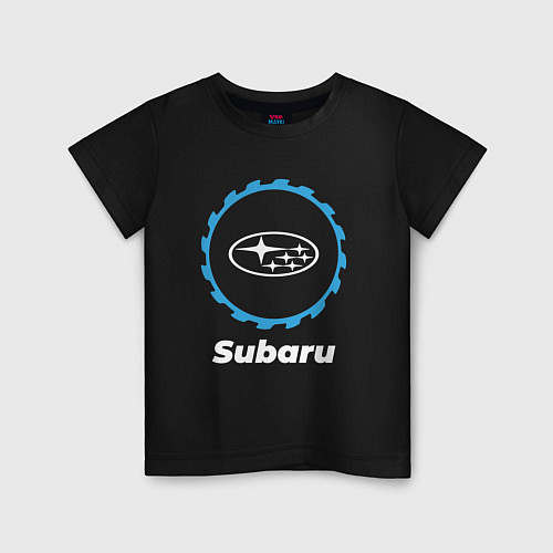 Детская футболка Subaru в стиле Top Gear / Черный – фото 1