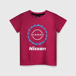 Футболка хлопковая детская Nissan в стиле Top Gear, цвет: маджента