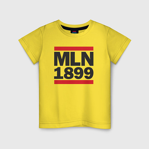 Детская футболка Run Milan 1899 / Желтый – фото 1