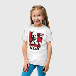 Футболка хлопковая детская KGB Lenin, цвет: белый — фото 2