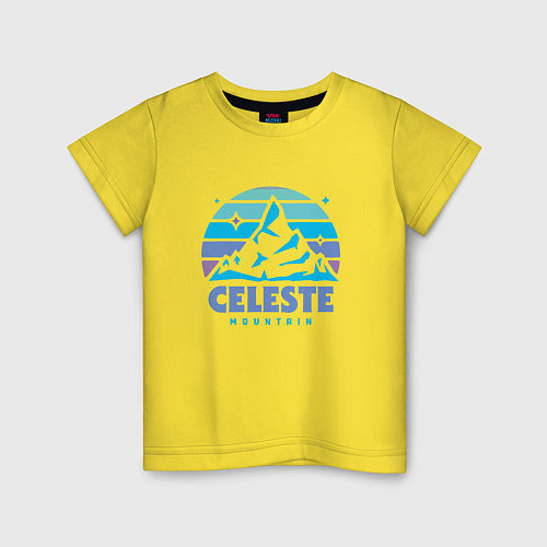 Детская футболка Celeste mountain / Желтый – фото 1