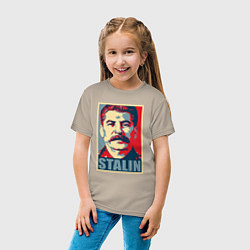 Футболка хлопковая детская Stalin USSR, цвет: миндальный — фото 2