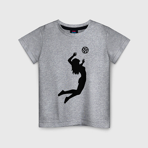 Детская футболка Volley girl / Меланж – фото 1