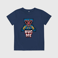 Футболка хлопковая детская Обними Хагги Вагги, цвет: тёмно-синий