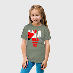Футболка хлопковая детская Miami buckets, цвет: авокадо — фото 2