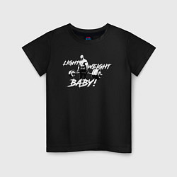 Футболка хлопковая детская Yeah buddy light weight, цвет: черный