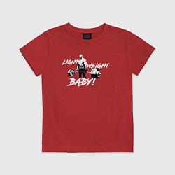 Футболка хлопковая детская Yeah buddy light weight, цвет: красный