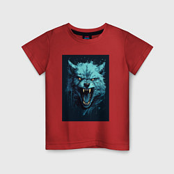 Футболка хлопковая детская Blue wolf, цвет: красный