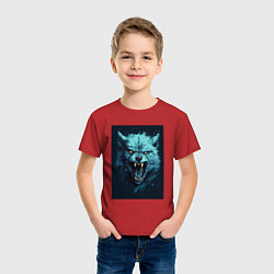Футболка хлопковая детская Blue wolf, цвет: красный — фото 2
